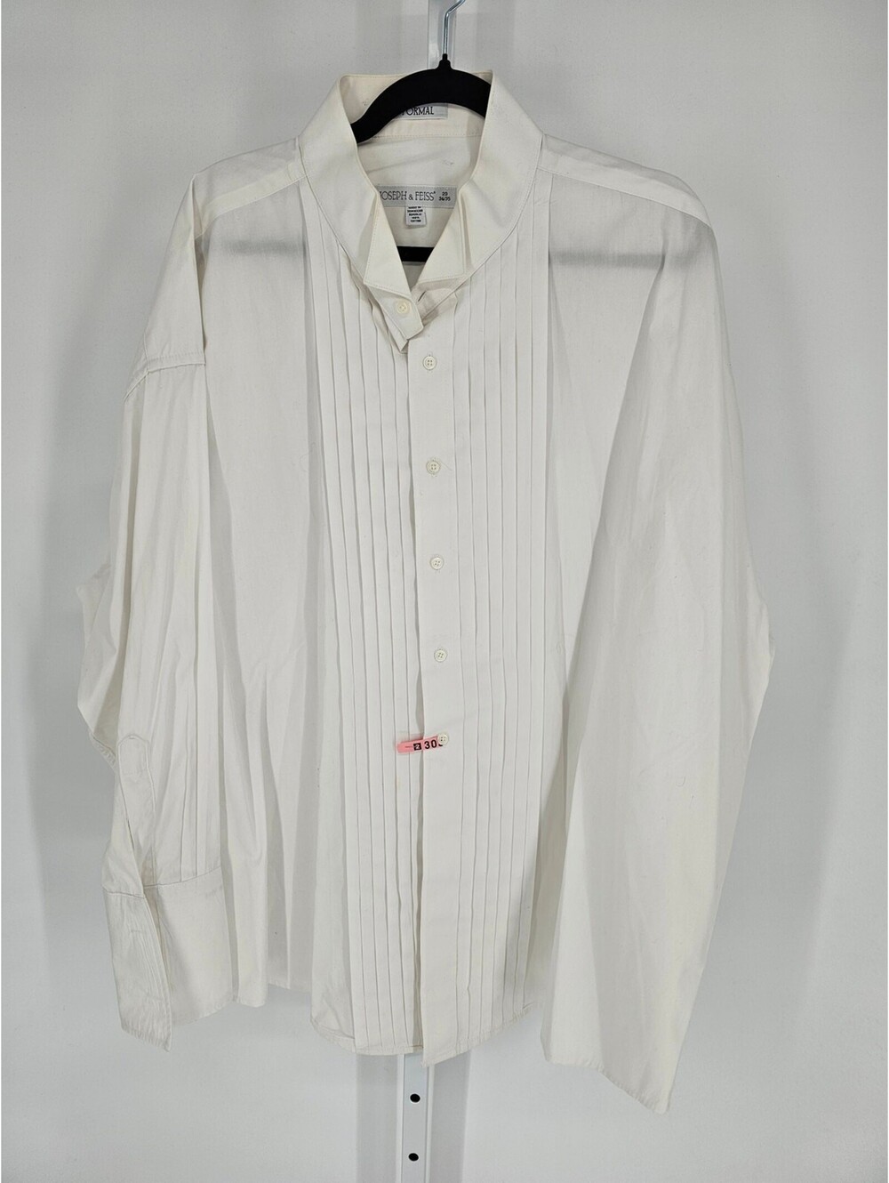Joseph & Feill Mens Sz 20 34/35 Long Sleeve Button Up Formal Shirt White